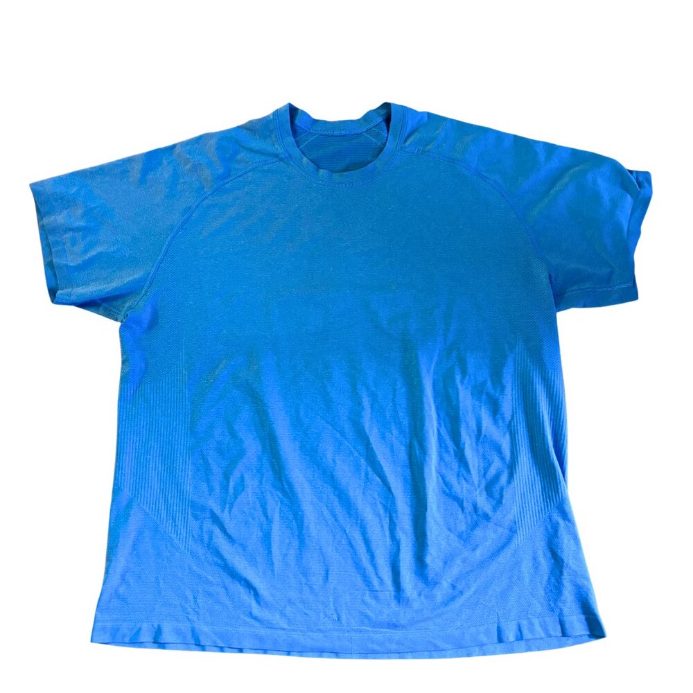 Lululemon Metal Vent Tech 2.0 Tee Men XL Aqua Limitless Athletic Running GUC